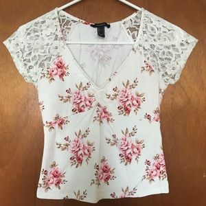 Lace Floral Tee | F21